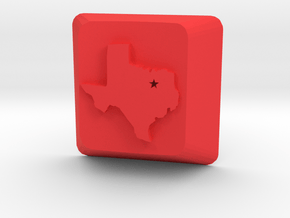 Dallas Texas Keycap Cherry Mx Switch in Red Processed Versatile Plastic