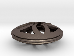 Pendulum Pendant in Polished Bronzed Silver Steel