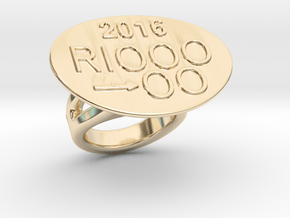 Rio 2016 Ring 16 - Italian Size 16 in 14K Yellow Gold