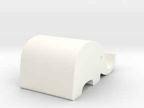 Elephant Phone Stand - Xansibar Design in White Processed Versatile Plastic