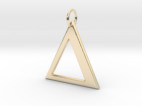 Delta Pendant in 14k Gold Plated Brass