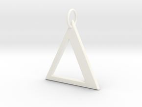 Delta Pendant in White Processed Versatile Plastic