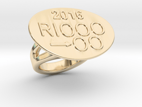 Rio 2016 Ring 18 - Italian Size 18 in 14K Yellow Gold