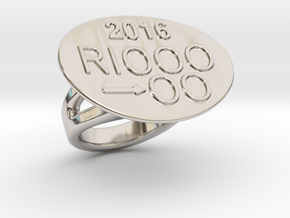 Rio 2016 Ring 18 - Italian Size 18 in Platinum