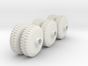 M20 APV Wheels(1:18 Scale) in White Natural Versatile Plastic