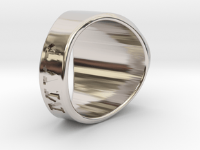 Superball Sirdan Ring Size 5 in Platinum