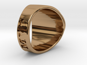 Superball Sirdan Ring Size 5 in Polished Brass