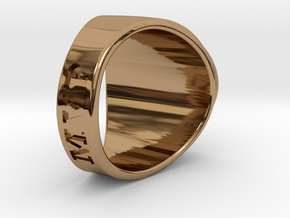 Superball Sirdan Ring Size 11 in Polished Brass