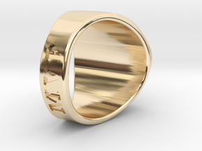 Superball Sirdan Ring Size 11 in 14k Gold Plated Brass