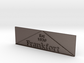 1:24 Frankfort Triangle 2 in Polished Bronzed Silver Steel
