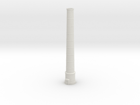 NUch02 Factory chimneys in White Natural Versatile Plastic