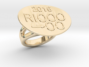Rio 2016 Ring 20 - Italian Size 20 in 14K Yellow Gold