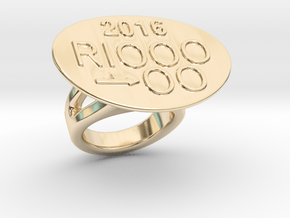 Rio 2016 Ring 22 - Italian Size 22 in 14K Yellow Gold