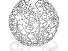 iFTBL Xmas Snow Ball / The One - Ornament 60mm ' in Tan Fine Detail Plastic