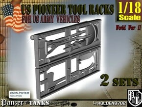 1-18 US Pioneer Tool Rack in White Natural Versatile Plastic