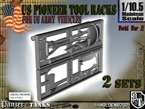 1-10.5 US Pioneer Tool Rack in White Natural Versatile Plastic