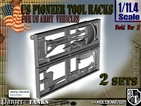 1-11-4 US Pioneer Tool Rack in White Processed Versatile Plastic