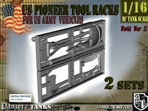 1-16 US Pioneer Tool Rack in White Natural Versatile Plastic