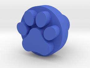 Dog paw footprint stamp, for leatherwork and stamp in Blue Processed Versatile Plastic