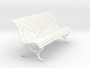 RhB Bench - old type in White Processed Versatile Plastic