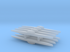 Type XXI Submarine x 8, 1/2400 in Smooth Fine Detail Plastic