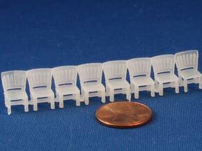 HO SCALE Detailed Chairs X16 in Smooth Fine Detail Plastic