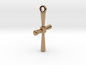 Caedmon's Cross in Polished Brass