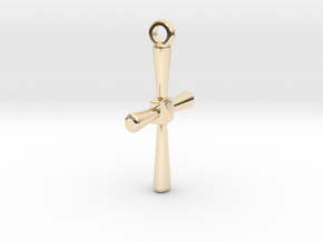 Caedmon's Cross in 14k Gold Plated Brass