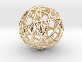 Random Wire Sphere in 14k Gold Plated Brass