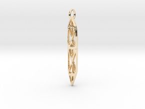 Abstract Sefirot in 14k Gold Plated Brass