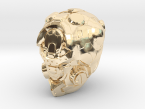 Halo 5 Pioneer 1/6 scale helmet in 14k Gold Plated Brass