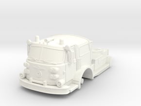 1/87 ALF American La France Tiller Cab  in White Processed Versatile Plastic