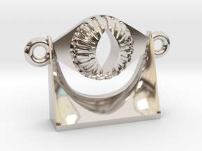 Evil Eye - The Burning Eye in Rhodium Plated Brass