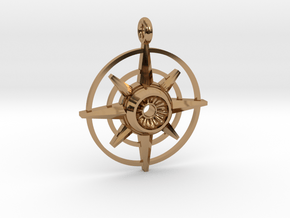 Evil Eye - Compass in Polished Brass