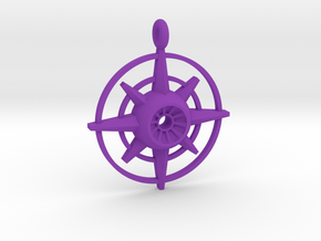 Evil Eye - Compass in Purple Processed Versatile Plastic