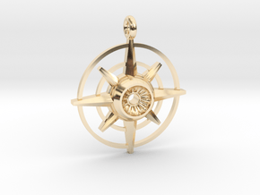 Evil Eye - Compass in 14k Gold Plated Brass