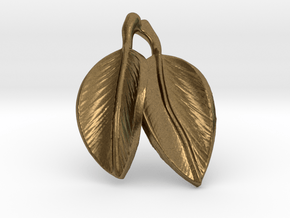 leaves pendant in Natural Bronze