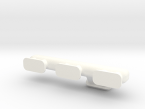 Straight Six 1-10 Exhaust Manifold  in White Processed Versatile Plastic