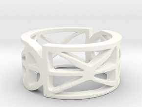 Sefirot Ring Size 7 in White Processed Versatile Plastic