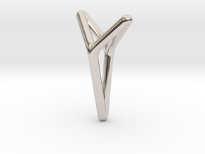 YOUNIVERSAL, Pendant. Bold Elegance in Rhodium Plated Brass