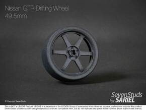 Drifting Wheel 49.5mm in Black Natural Versatile Plastic