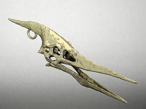 Pteranodon Skull Earring Pair in Tan Fine Detail Plastic
