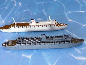 German Wilhelm Gustloff & Robert Ley Liner 1/1800 in Tan Fine Detail Plastic