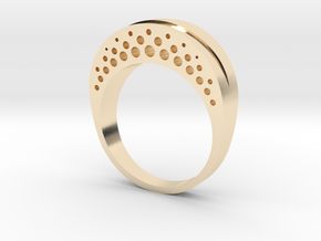 Evaporation Ring - US Size 06 in 14k Gold Plated Brass