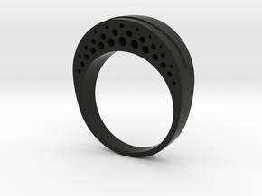 Evaporation Ring - US Size 06 in Black Natural Versatile Plastic