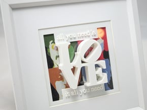 Love Is All You Need in White Processed Versatile Plastic