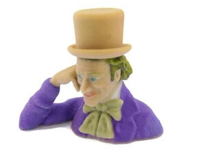 Creepy Condescending Willy Wonka in Full Color Sandstone
