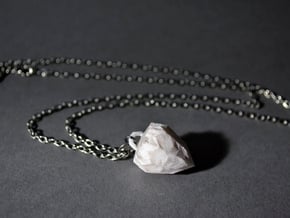 Crystal Pendant in White Natural Versatile Plastic