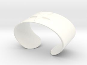 Cuff star in White Processed Versatile Plastic