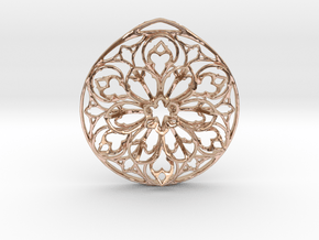 Arche Pendant (Cathedral Series, No. 1) in 14k Rose Gold Plated Brass